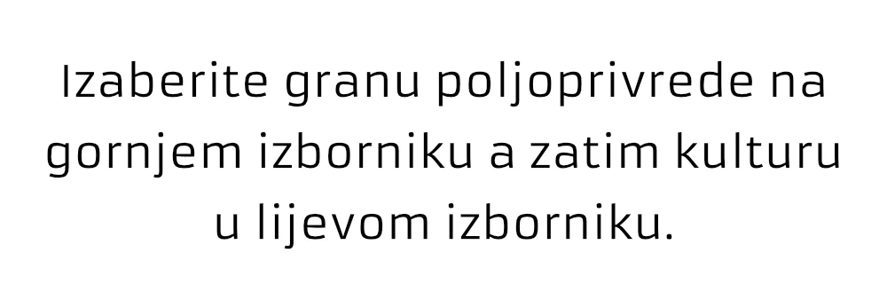 Izaberite granu poljoprivrede